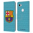 thumbnail image 1 of Head Case Designs Officially Licensed FC Barcelona 2019/20 Crest Kit Third Leather Book Wallet Case Cover Compatible with Google Pixel 3a, 1 of 6