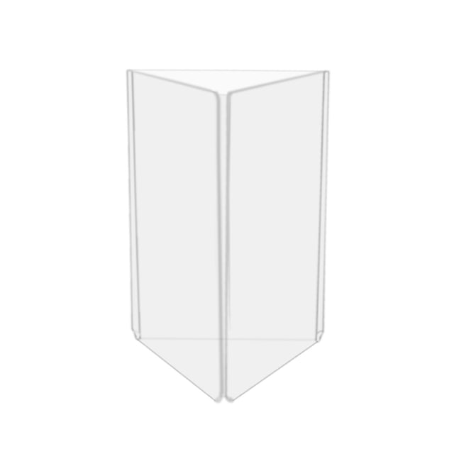 10 Pack Sign Holder 5 x 7 Inch Fliers 3 Panel Countertop Multi View Advertisement Menu Flyer Frame Table Tent Office Space Saver Clear Acrylic Display by Marketing Holders