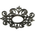 thumbnail image 2 of 20"OD x 6 1/2"ID x 1/2"P Dijon Architectural Grade PVC Pierced Ceiling Medallion, Antiqued Warm Silver, 2 of 6