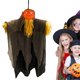 thumbnail image 1 of Decoración de calabaza fantasma colgante para Halloween, fantasmas espeluznantes, decoraciones para fiestas en interiores y exteriores, 1 of 5