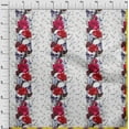 thumbnail image 3 of oneOone Polyester Lycra Red Fabric Floral & Skull Sewing Fabric By The Yard Printed Diy Clothing Sewing Supplies 56 Inch Wide, 3 of 4
