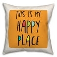 thumbnail image 2 of Creative Products This is My Happy Place Pink 16 x 16 Spun Poly Pillow, 2 of 3