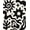 Black, Pattern 2, variant on ODIKA 8'x10' Washable Area Rug Non-Slip Chair-Friendly Mat Black White Abstract Artistic Design Contemporary Fluid Shapes with Star Motifs for Dining Room, Large Office, Lounge