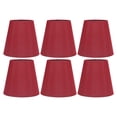thumbnail image 2 of Modern Lamp Shade, Fabric Lampshade Good Light Transmission Wear Resistant  For E14 Bulb For Miniature Bulb A3 01 Wine Red, 2 of 8