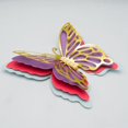 thumbnail image 4 of DOLITY 2 Pieces 3D Butterfly Sticker Decals Four Layer Hollow Out Wallpaper Butterflies, 4 of 7