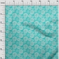 thumbnail image 2 of oneOone Organic Cotton Voile Fabric Circle Block Printed Fabric 1 Yard 42 Inch Wide, 2 of 4