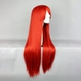 thumbnail image 4 of Humano Cabello Pelucas para Mujeres 31" Rojo Pelucas con Peluca Gorra Largo Cabello, 4 of 6
