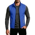 thumbnail image 3 of Thousandth Men's Lightweight Zip Up Outdoor Vest Sleeveless Windproof Golf Tops Travel Outerwear Gilet with Reflective Trim, 3 of 8