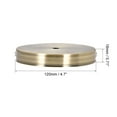 thumbnail image 3 of Uxcell 120mm 4.7inch Light Canopy Kit Wall Sconce Lamp Plate Fixture Bronze 3Pack, 3 of 5