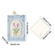 thumbnail image 3 of Toalla de Mano con Bordado de Tulipanes Florales | Mezcla de Algodón y Poliéster Suave y Absorbente | Extra Grande (29 X 29 Cm) | Colores Vibrantes y Duraderos | Paquete de Regalo En Rosa, Azul y Mor, 3 of 6