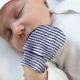 thumbnail image 2 of XIMIN Newborn Baby No Scratch Striped Design Mittens Winter Knit Protectors Stay On Cotton Breathable Adjustable Infant Gloves for Baby Boys Girls Mittens, 2 of 4