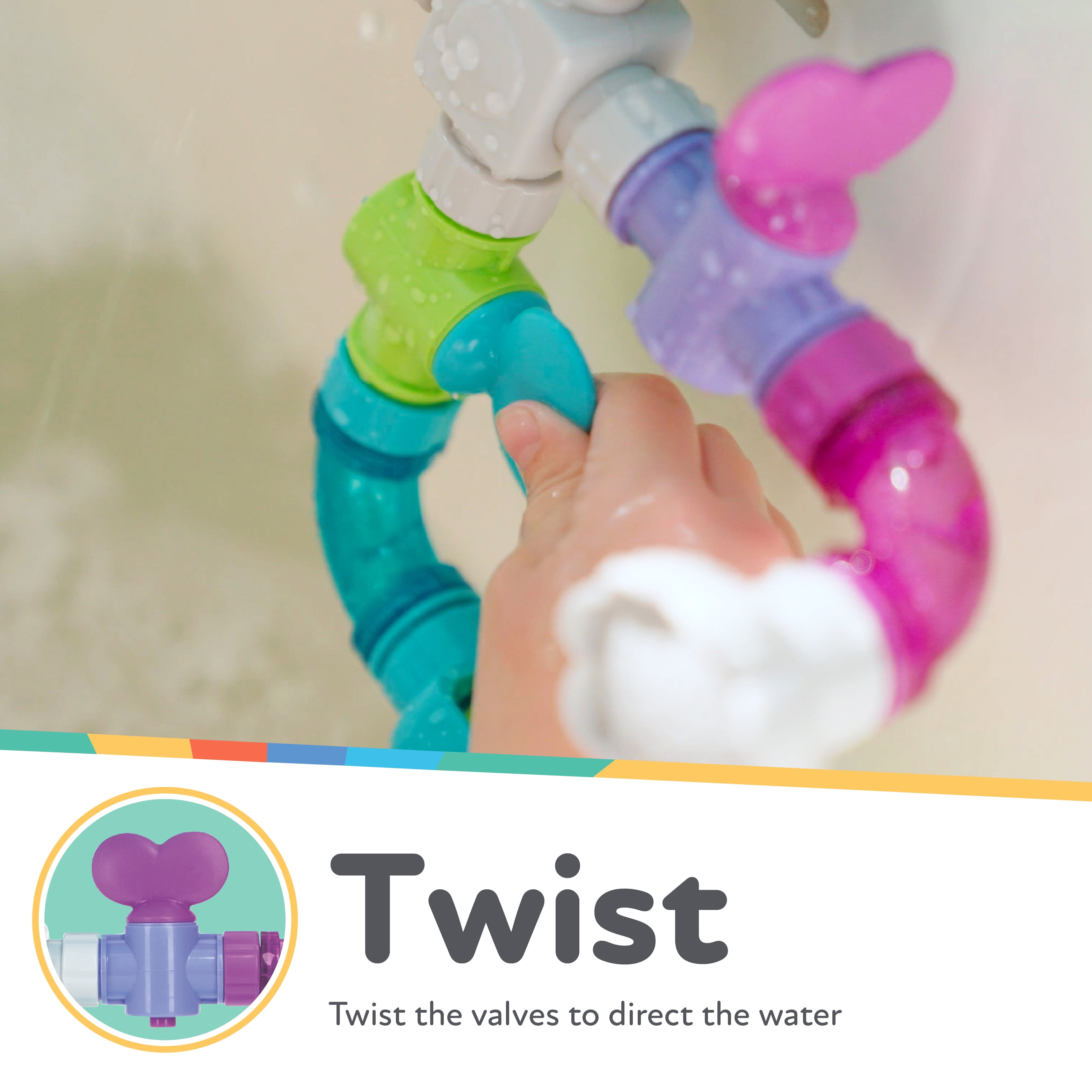 Nuby Wacky Waterworks Interactive Bath Toy for Baby