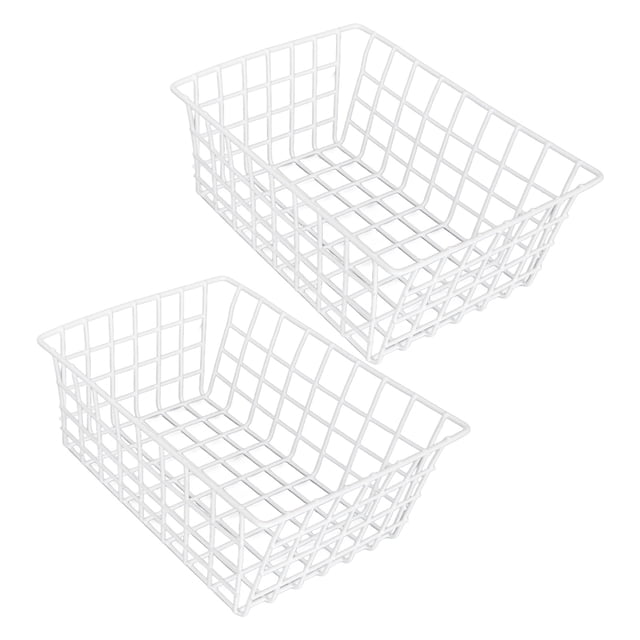 Contenedores Organizadores Para Congelador, Buena Ventilación, Amplia Aplicación, Almacenamiento Limpio Y Duradero, Cestas Para Congelador, Hierro, 2 Piezas, Resistentes Para