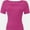 Hot Pink, variant on Womens Summer Short Sleeve T Shirts Slim Fit One Piece Cutout Scoop Neck Going Out Date Night Tops