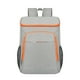 thumbnail image 1 of Advancent Mochila hecha paño del almuerzo de Oxford con la mochila termal del refrigerador de la mochila del forro del papel de aluminio Kits de desorden para acampar Gris+Naranja, 1 of 6
