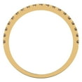 thumbnail image 5 of 1 ct Brilliant Round Cut Simulated Champagne 18K White/Rose/Yellow Gold Stackable Band SZ 4.75, 5 of 6