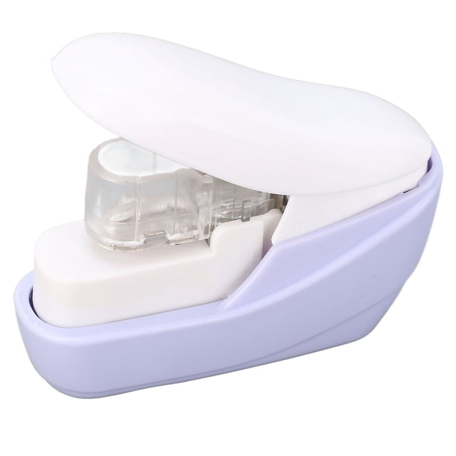 Fer à Friser Sans Agrafes, Machine à Relier le Papier Économisant la Main-D'œuvre Capacité de 4 Pages Design Compact Poignée Ergonomique Collection de Débris pour École pour Fichier et Carte