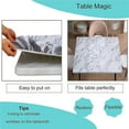thumbnail image 3 of Elastic Edge Fitted Tablecloth for Card Table, Marble Pattern Printed on Elastic Polyester Table Cover, for Indoor Outdoor Party Decor, Fit for 36"" x 36""square table, 3 of 5