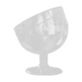 thumbnail image 2 of Glass Dessert Bowl Inclined Ice Cream Bowl Candy Dish • Clear Angled Pedestal Cup • Reusable Dessert Server • Party Snack Serving Bowl Transparent, 2 of 7