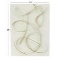 thumbnail image 4 of CosmoLiving by Cosmopolitan White Metal Overlapping Lines Abstract Wall Decor with White Backing, 4 of 12