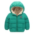 thumbnail image 2 of newwalpole Baby Boys Girls Toddlers Winter Coats Puffer Jacket Hooded Down Snow Jacket Coat Outerwear(Green,4-5 Years), 2 of 9