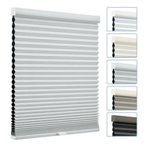 Keego Cordless Cellular Shades Honeycomb Window Shades Pull Down Cellular Blinds Thermal Insulated Window Blinds, Made in US (Blackout - Mouse, 42"W x 56"H)