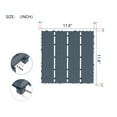 thumbnail image 3 of Miniyam 44 Pcs Interlocking Deck Tiles, 12" x 12", Polypropylene, for Outdoor Balcony Garden Gray, 3 of 8