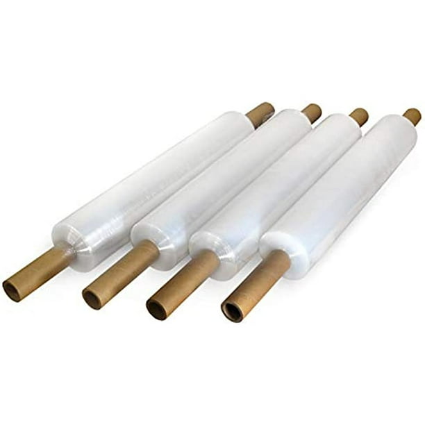 IDL Packaging 20" x 1000' Hand Stretch Wrap Roll of 80 Gauge with