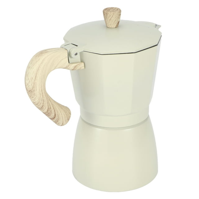 Coffee Pot,Aluminium Octagonal Coffee Pot Coffee Maker Pot Moka Pot Solid Performance
