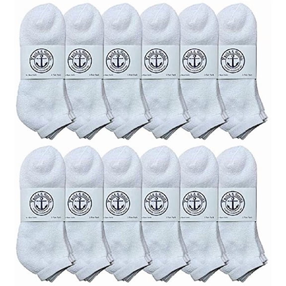 SOCKS'NBULK Mens Cotton No Show Socks, Soft Sports Socks In Bulk, King Size 13-16 (Gray, 12)