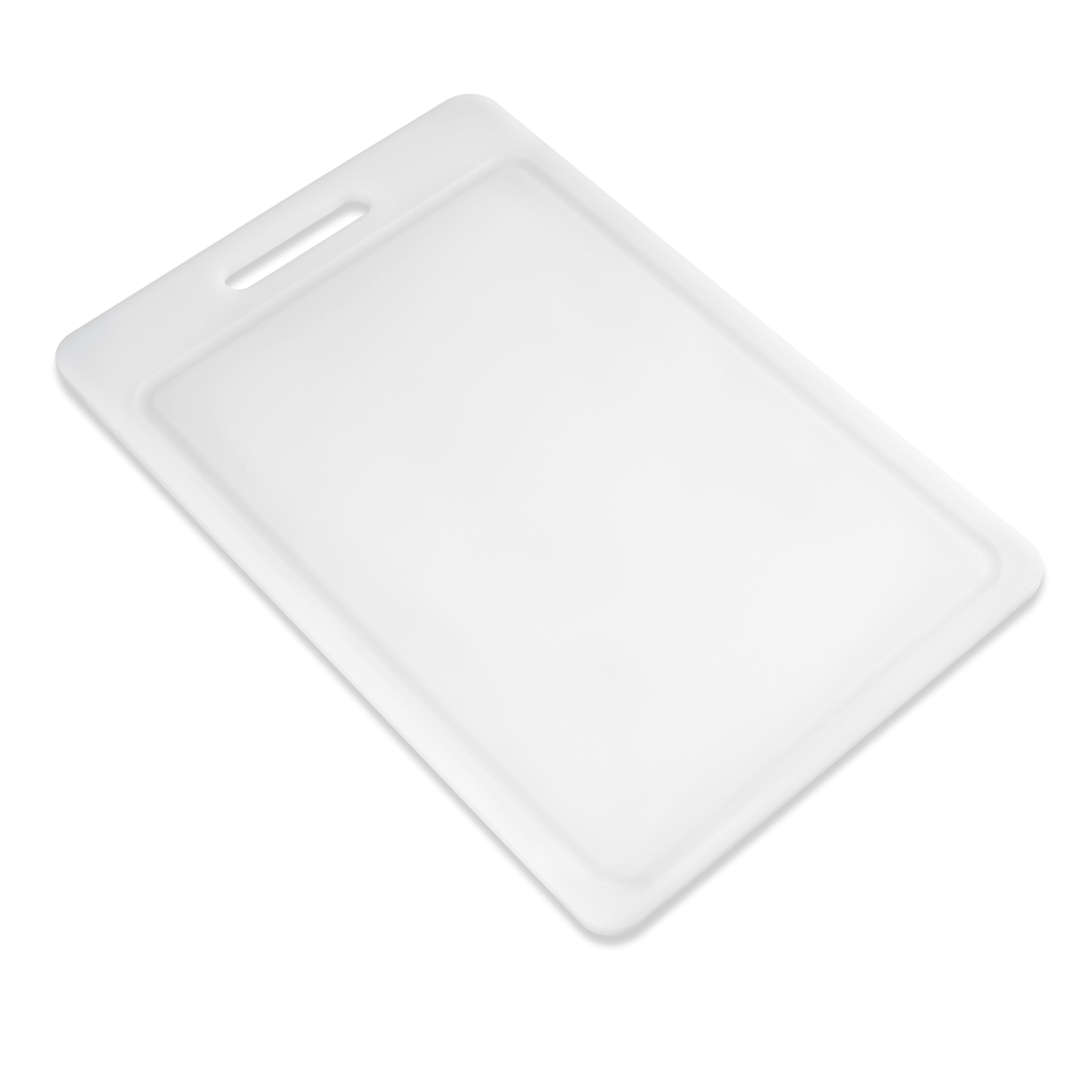(3 pack) Mainstays 12"X18" White Non-Slip Poly Cutting Board with Juice Groove