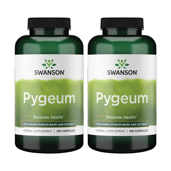 Swanson Pygeum - Herbal Supplement - Men's Health Supplement - (120 Capsules Each, 400 mg) (2 Pack)