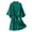 Green, variant on CFLVAEK Silk Robes for Women Lightweight Short Kimono Robe with Belt Soft 3/4 Sleeve Sleepwear Elegant Bridesmaids Robes Solid Color Fall Robes Black M