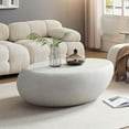 thumbnail image 3 of Fiberglass Coffee Table | No Assembly Needed, Matte Rocks Design, 3 of 10