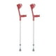 thumbnail image 1 of 2 Muletas Mobicare Tipo Canadiense Plástico Rojo Altura Ajustable JL937L-R, 1 of 1