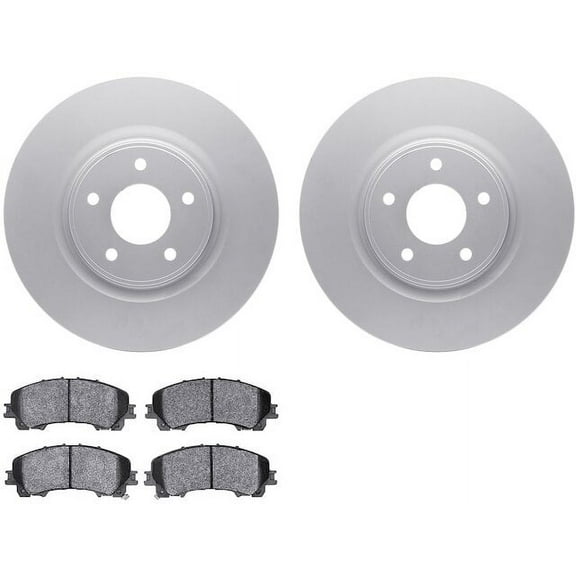 Front Brake Pad and Rotor Kit - Compatible with 2014 - 2019 Nissan Rogue - Dynamic Friction