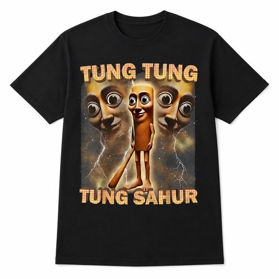 Tung Tung Sahur Graphic T-Shirt, Unisex Classic Fit Cotton Tee