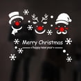 thumbnail image 2 of simhoa Christmas Decoration Snowflake Xmas Ball Christmas Tree Window Clings PVC Wall E, 2 of 8