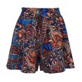 thumbnail image 5 of Flowy Shorts for Women 2026 Summer Casual Elastic High Waist Wide Leg Loose Fit Ruffle Floral Printed Boho Shorts, 5 of 7