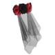 thumbnail image 5 of sweethay Tocado de Halloween para damas y niñas, puesta en escena, accesorios para jugadores de rol, elementos, accesorios para el cabello, rojo + negro 2Conjunto, 5 of 6