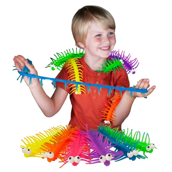 Stretchipede by Deluxebase. Mega Stretchy Centipede Fidget Toy for Anxiety Relief & Stress Calm