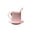 Pink, variant on Bone china mug, set, handmade coffee cup, floral mug, 12.5 Oz, yellow, with rose gold spoon and coaster, for women, Valentine's Day, holiday gift.