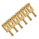 thumbnail image 2 of 10,5x20mm latón dorado guitarra eléctrica puente Tremolo sillines apto para ST cuerda instrumento guitarra eléctrica piezas de repuesto - Gplden oro Sunnimix  sillines de puente de latón macizo, 2 of 8