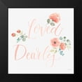 thumbnail image 2 of Jackson, Jenaya 20x20 Black Modern Framed Museum Art Print Titled - Blooming Delight VI Blush Loved, 2 of 5