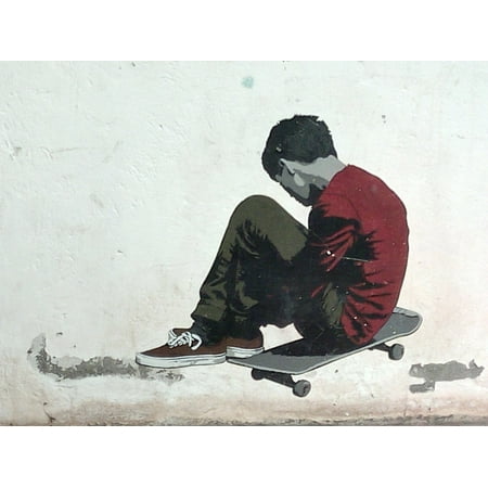 Skateboard Poster - LAMINATED POSTER Skateboard Graffiti Spray Day Poster Print 24 x 36