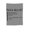 thumbnail image 1 of Hacker Code Program Throw Blanket, Fluffy Soft Cozy Blanket Flannel Plush Microfiber Couch Throw, 50"x40", 1 of 8