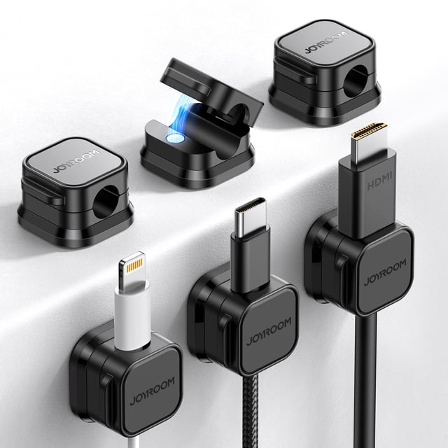 Cable Clips JOYROOM Magnetic, paquete de 6 unidades