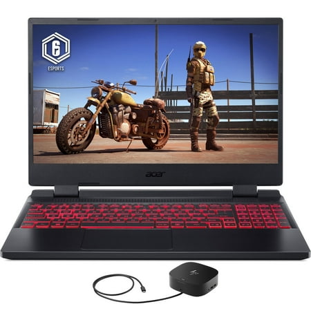 Acer Acer Nitro 5 Gaming/Entertainment Laptop (Intel i5-12500H 12-Core, 17.3in 144Hz Full HD (1920x1080), NVIDIA RTX 3050, 16GB RAM, Win 11 Home) with G2 Universal Dock