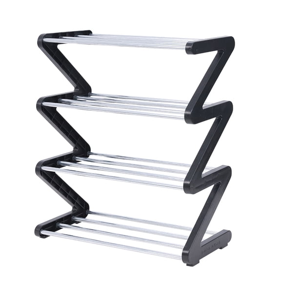Colorfish Shoe Rack Shoe Rack Organizer Four Tier Shoe Rack Daily Use Bedroom Closet Entryway Bedroom 51X46Cm