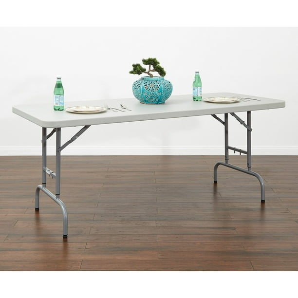 Work Smart 72 in. Height Adjustable Multi Purpose Folding Table